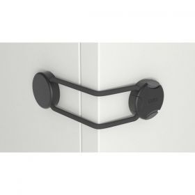 Reer - Заключващ механизъм за шкафове Design Line - черно