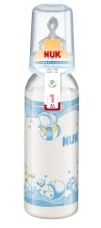 NUK Шише PP със силиконов биберон 240 мл. BLUE