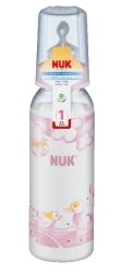 NUK Шише PP със силиконов биберон 240 мл. ROSE