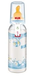 NUK Шише PP с каучуков биберон 240 мл. BLUE