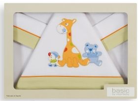 Interbaby - Спален комплект от 3 части за количка *Жирафче*