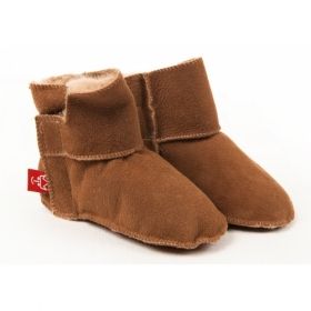 Бебешки ботушки от овча кожа KAISER Klett Haselnuss