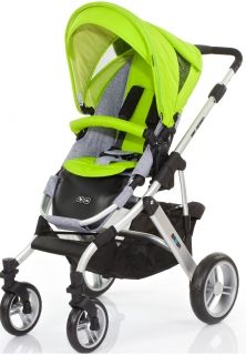 ABC Design - Бебешка количка MAMBA сребриста рама/графит Lime 2015