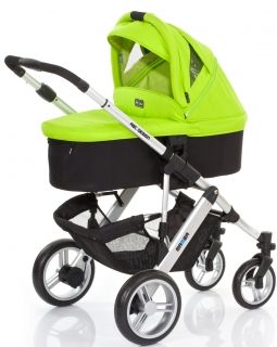 ABC Design - Бебешка количка MAMBA сребриста рама/графит Lime 2015