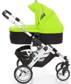 ABC Design - Бебешка количка MAMBA сребриста рама/графит Lime 2015
