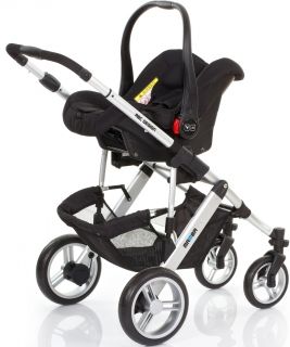 ABC Design - Бебешка количка MAMBA сребриста рама/графит Lime 2015