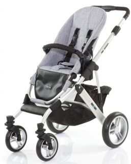 ABC Design - Бебешка количка MAMBA сребриста рама/графит Lime 2015