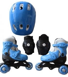 Комплект ролери с каска Chipolino S 31-34 Сини