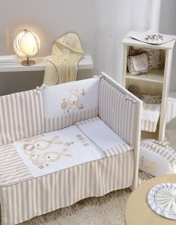 Interbaby - Бебешки спален комплект от 4 части *Сладки зайчета*