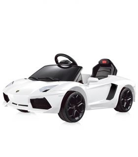 Детска акумулаторна кола Chipolino Lamborghini Aventador - Бяла