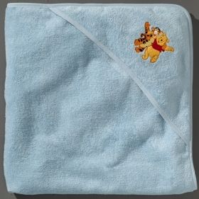 Бебешка хавлия с джобче Morgenstern Winnie The Pooh & Tigger Blue